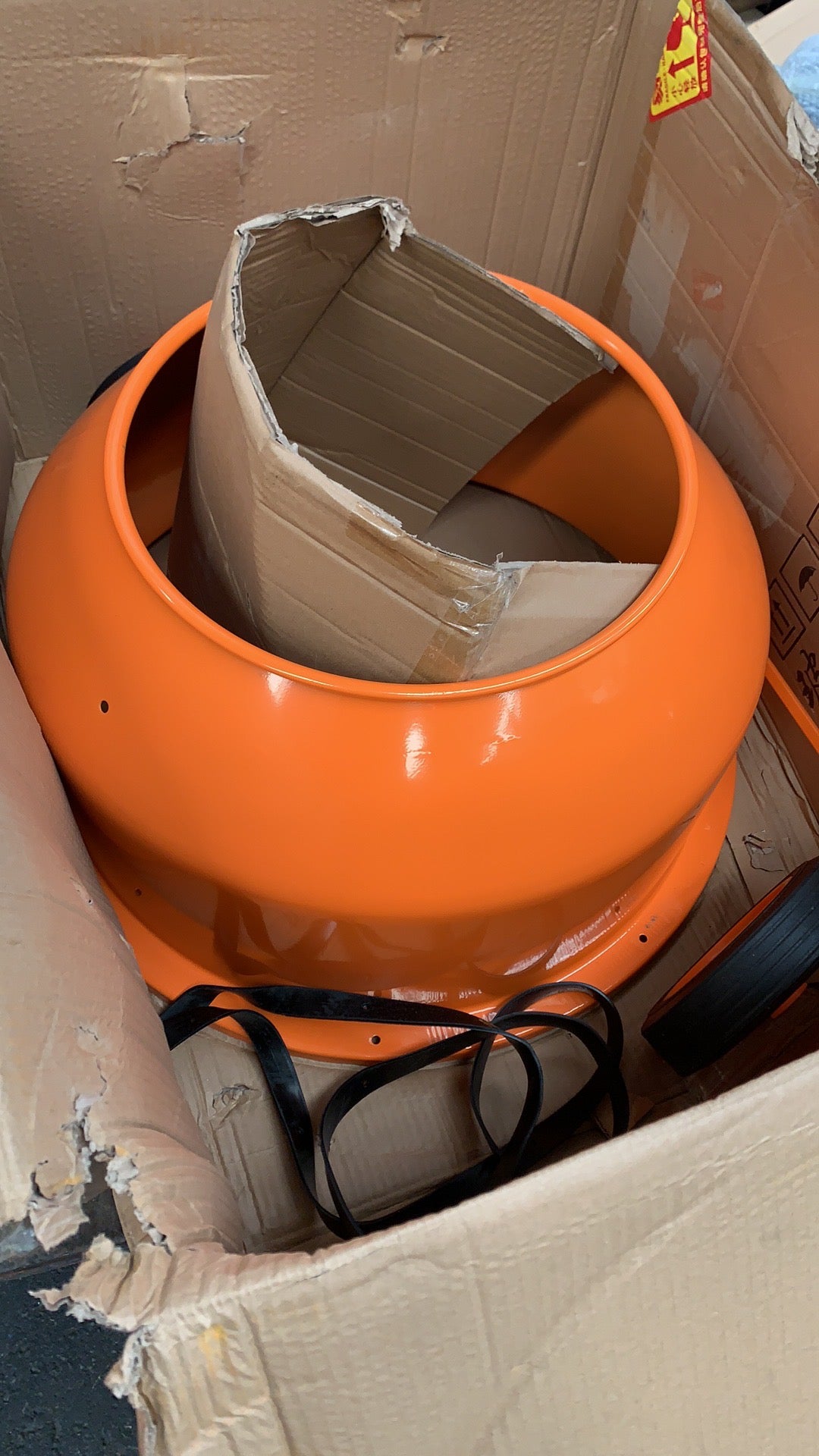 Betonera volteo 200 litros, 1 HP