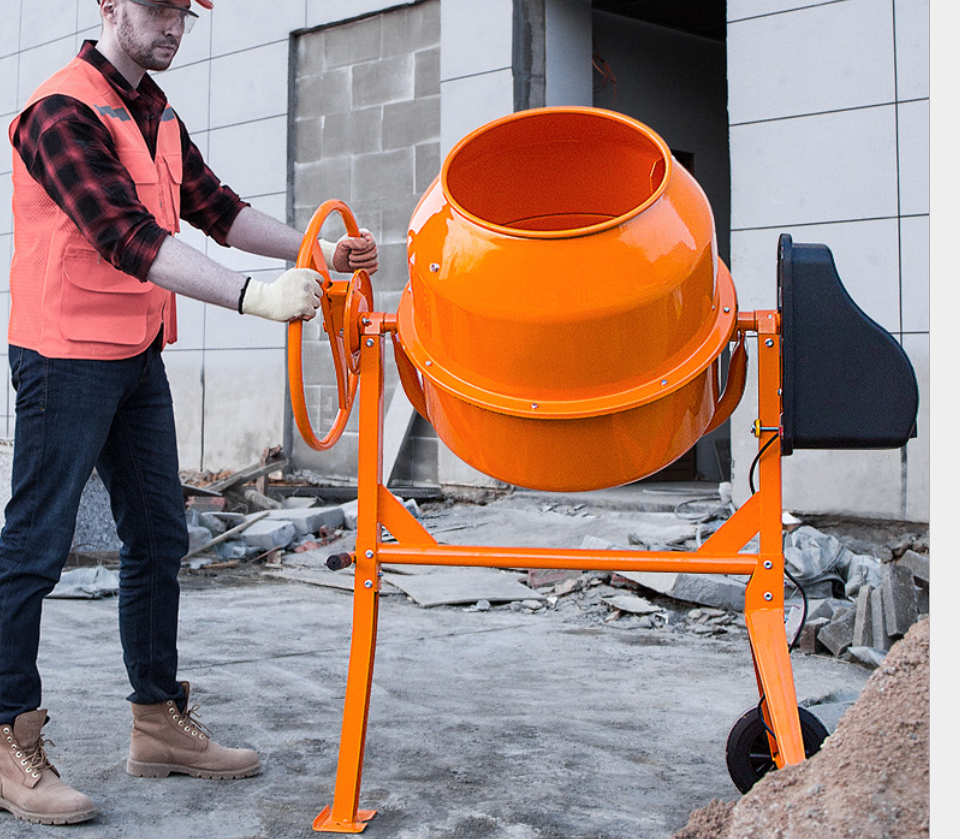 Betonera volteo 200 litros, 1 HP