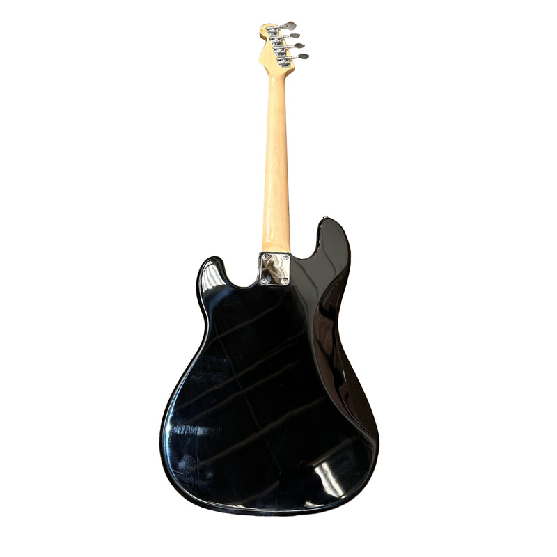 Bajo eléctrico sunburst pickguard blanco con funda marca Euro