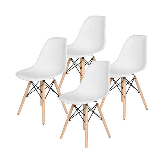 Pack 4 sillas Eames blancas