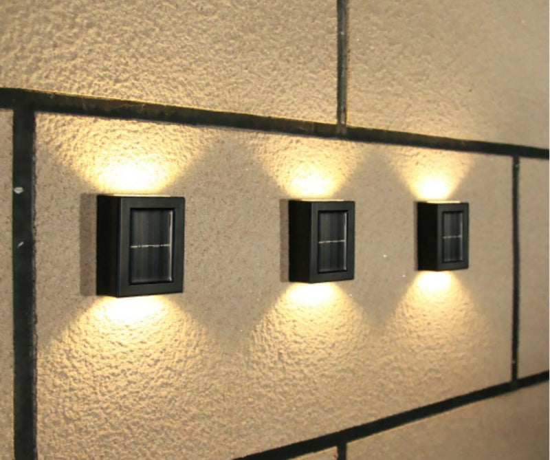 Pack 4 unidades Luz led solar decorativo exterior (2 led c/u)